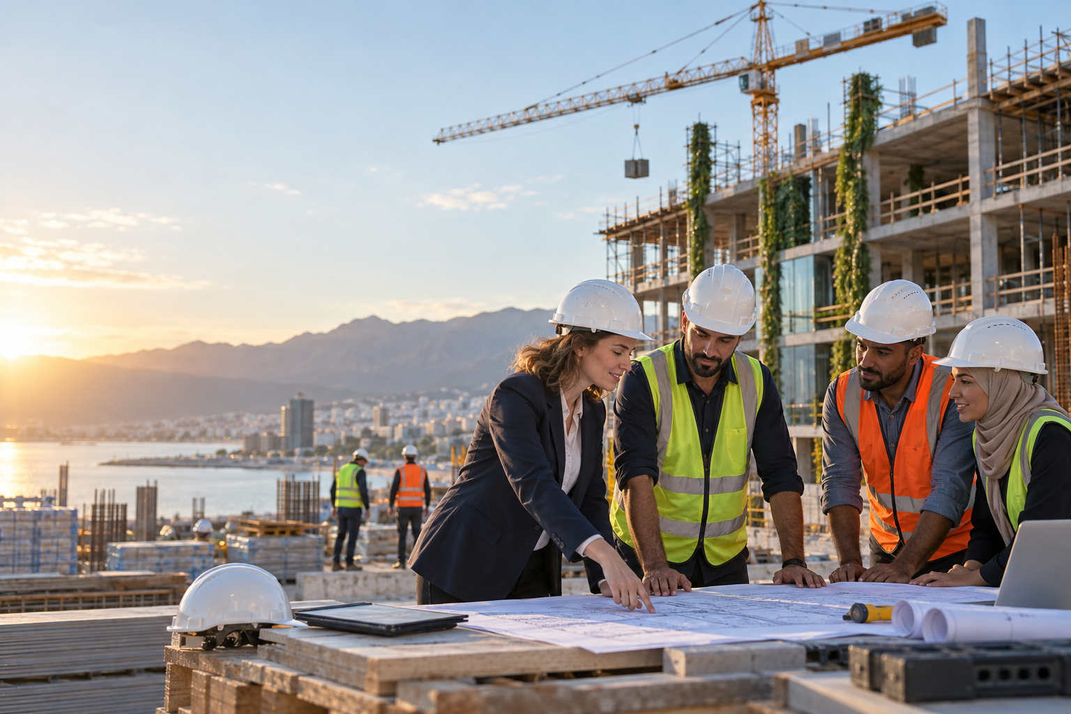 Équipe NovaBrix sur un chantier